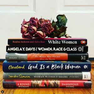 Stack of books by BIPOC authors